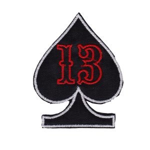 Parche bordado 13 picas  5,5 x 7,5 cm.