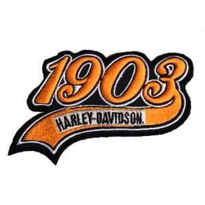 Parche bordado Harley-Davidson 1903 7,5 x 13 cm. [MA-191]