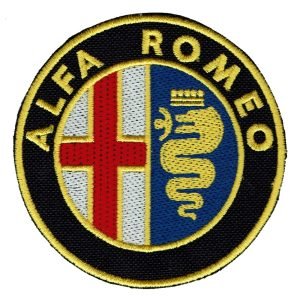 Parche bordado Alfa Romeo 9 x 9 cm. [MA-036]