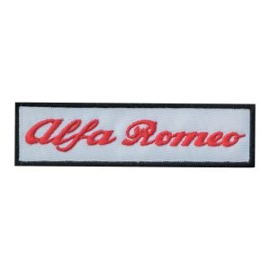 Parche bordado Alfa Romeo 10,5 x 2,5 cm.  [MA-187]