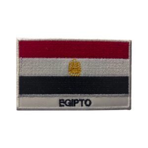 Parche bordado Bandera Egipto  8,3 x 5,1 cm. [BD-100]