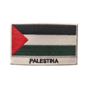 Parche bordado Bandera Palestina  8,3 x 5,1 cm. [BD-104]