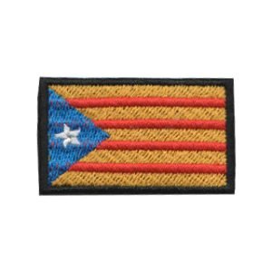 Parche bordado Bandera Independentista Catalunya  5 x 3 cm. [BD-069]