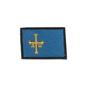 Parche bordado Bandera Principado de Asturias  5 x 3,5 cm. [BD-070]