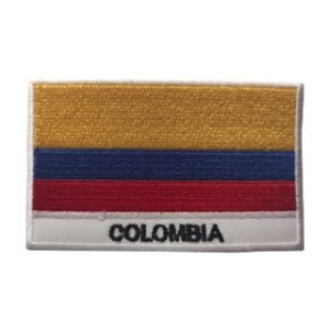 Parche bordado Bandera Colombia  8,3 x 5,1 cm. [BD-080]