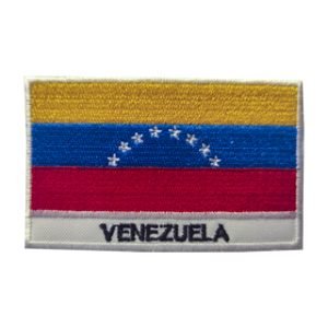 Parche bordado Bandera Venezuela  8,3 x 5,1 cm. [BD-082]