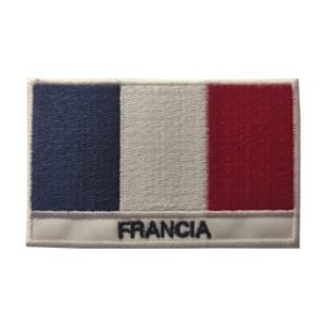 Parche bordado Bandera Francia  8,3 x 5,1 cm. [BD-086]