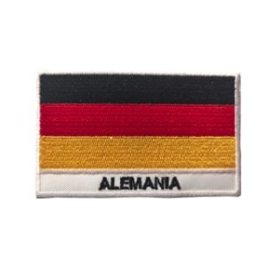 Parche bordado Bandera Alemania  8,3 x 5,1 cm. [BD-090]