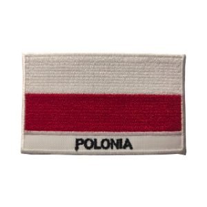 Parche bordado Bandera Polonia  8 x 5 cm. [BD-097]