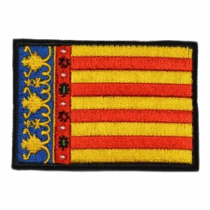 Parche bordado bandera Comunidad Valenciana 8 x 5,5 cm. [BD-001]