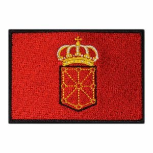 Parche bordado bandera Navarra 8 x 5,5 cm. [BD-007]