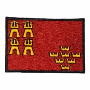 Parche bordado bandera Murcia 8 x 5,5 cm. [BD-010]
