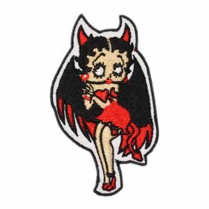Parche bordado Betty Boop 9 x 5 cm. [CU-021]