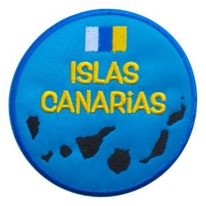 Parche bordado Islas Canarias 8,5 x 8,5 cm. [TU-010]