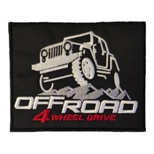 Parche bordado 4 wheel drive  10 x 8 cm. [MA-335]