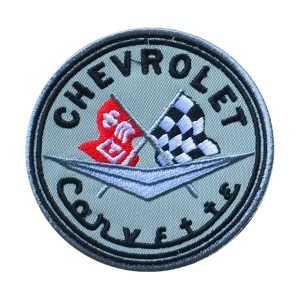 Parche bordado Chevrolet Corvette 8 x 8 cm. [MA-135]