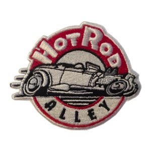 Parche bordado HotRod Alley  7,5 x 6 cm. [CU-077]