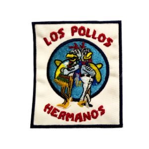 Parche bordado Los pollos hermanos 8,5 x 7,5 cm. [CU-076]