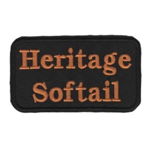 Parche bordado Heritage Softail  9 x 5,1 cm. [CU-084]