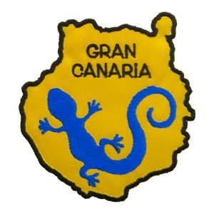 Parche bordado turístico Gran Canaria 8 x 8,5 cm. [TU-009]
