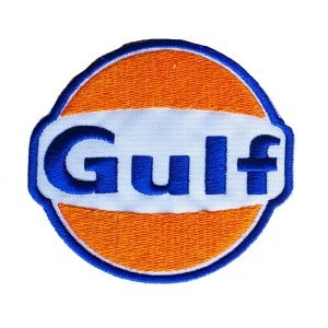 Parche bordado Gulf 8 x 7,5 cm. [MA-148]