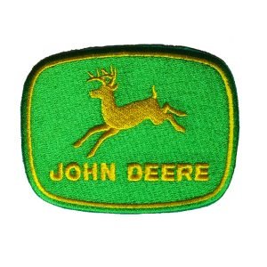 Parche bordado John Deere 9 x 6,5 cm. [MA-149]