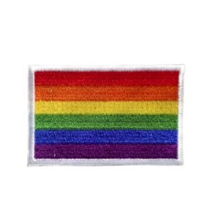 Parche bordado Bandera LGTBI  8,2 x 5,2 cm. [LG-003]