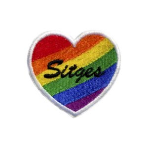 Parche bordado Corazón Sitges  6 x 5,4 cm. [LG-005]