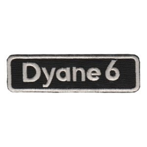 Parche bordado Dyane 6  8 x 2,5 cm. [MA-210]