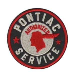 Parche bordado Pontiac Service 7,5 x 7,5 cm. [MA-219]