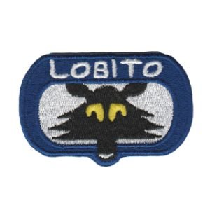 Parche bordado Lobito 7 x 4,5 cm. [MA-226]