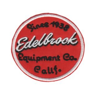 Parche bordado Edelbrock 7,5 x 7,5 cm. [MA-378]