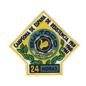 Parche bordado Bultaco 24 horas 8,6 x 8 cm. [MA-233]