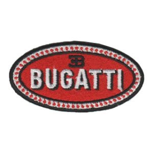 Parche bordado Bugatti 8,3 x 4,3 cm. [MA-242]