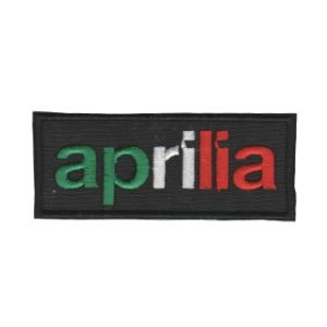 Parche bordado Aprilia colores 8 x 3,5 [MA-259]