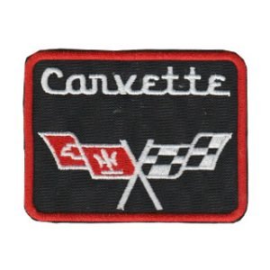 Parche bordado Corvette 8 x 6 cm. [MA-264]