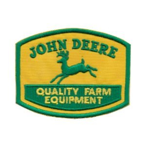 Parche bordado John Deere 9 x 7 cm. [MA-269]