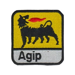 Parche bordado Agip 7 x 7,5 cm. [MA-276]