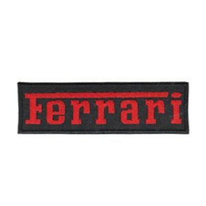 Parche bordado Ferrari 10 x 3 cm. [MA-280]