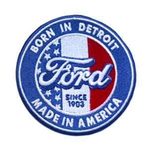 Parche bordado Ford  9 x 9 cm. [MA-298]