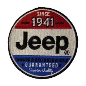 Parche bordado Jeep since 1941  9 x 9 cm. [MA-300]