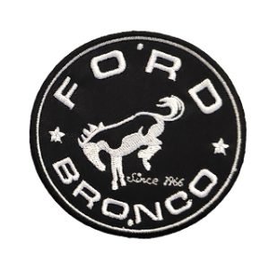 Parche bordado Ford Bronco   8,5 x 8,5 cm. [MA-303]