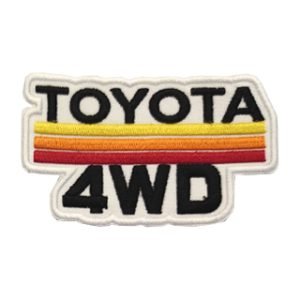 Parche bordado Toyota 4WD  9 x 5,5 cm. [MA-313]