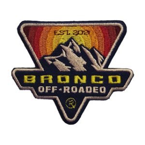 Parche bordado Bronco off-roaded  9,5 x 8 cm. [MA-321]
