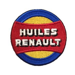 Parche bordado Huiles Renault 7 x 7 cm. [MA-323]