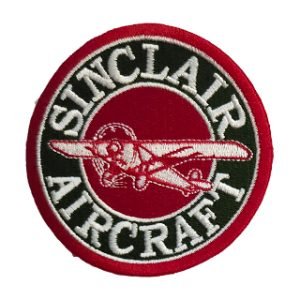 Parche bordado Sinclair Aircraft 8 x 8 cm. [MA-336]