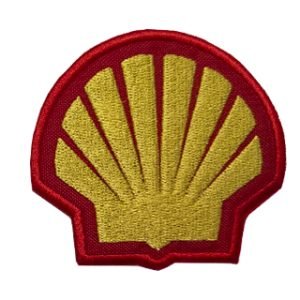 Parche bordado Shell oil  7 x 6,5 cm. [MA-331]