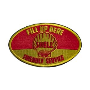 Parche bordado Shell 9,5 x 5,7 cm. [MA-362]