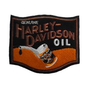 Parche bordado Harley-Davidson oil 9 x 7,8 cm. [MA-370]