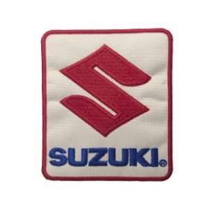 Parche bordado Suzuki 7 x 8,2 cm. [MA-381]